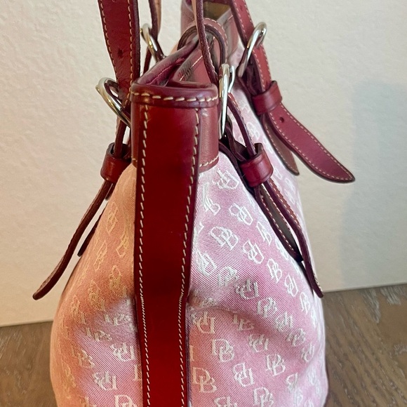 Dooney & Bourke Pink and Red Shoulder Bag
Size 10”L x 10”W x 5.5 - Picture 5 of 11